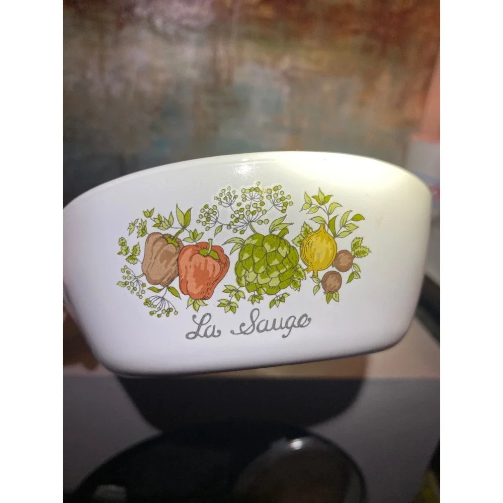 Vintage Corning Ware Spice of Life Grab-It Bowls P-81-B P-82-B La Sauge Marjolai